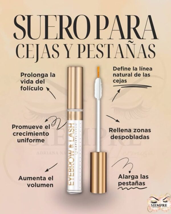 Serum para crecimiento de pestañas y cejas