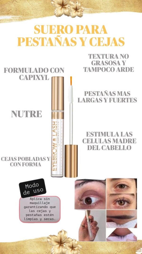 Serum para crecimiento de pestañas y cejas